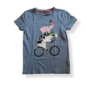 Mini Boden farm animals on a bike tee